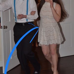 Cute lace dress, with high collar